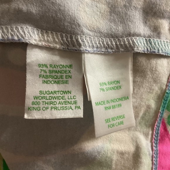 Lilly Pulitzer UPF 50+‎ Sophie Dress Size M Exotic Garden B1 Pink/ Green Floral - Picture 4 of 6